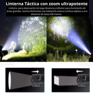 Linterna Táctica Ultrapotente con Zoom